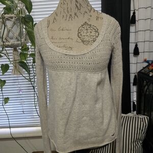 Vintage Y2K Hollister Scoop Neck Baby Doll Sweater